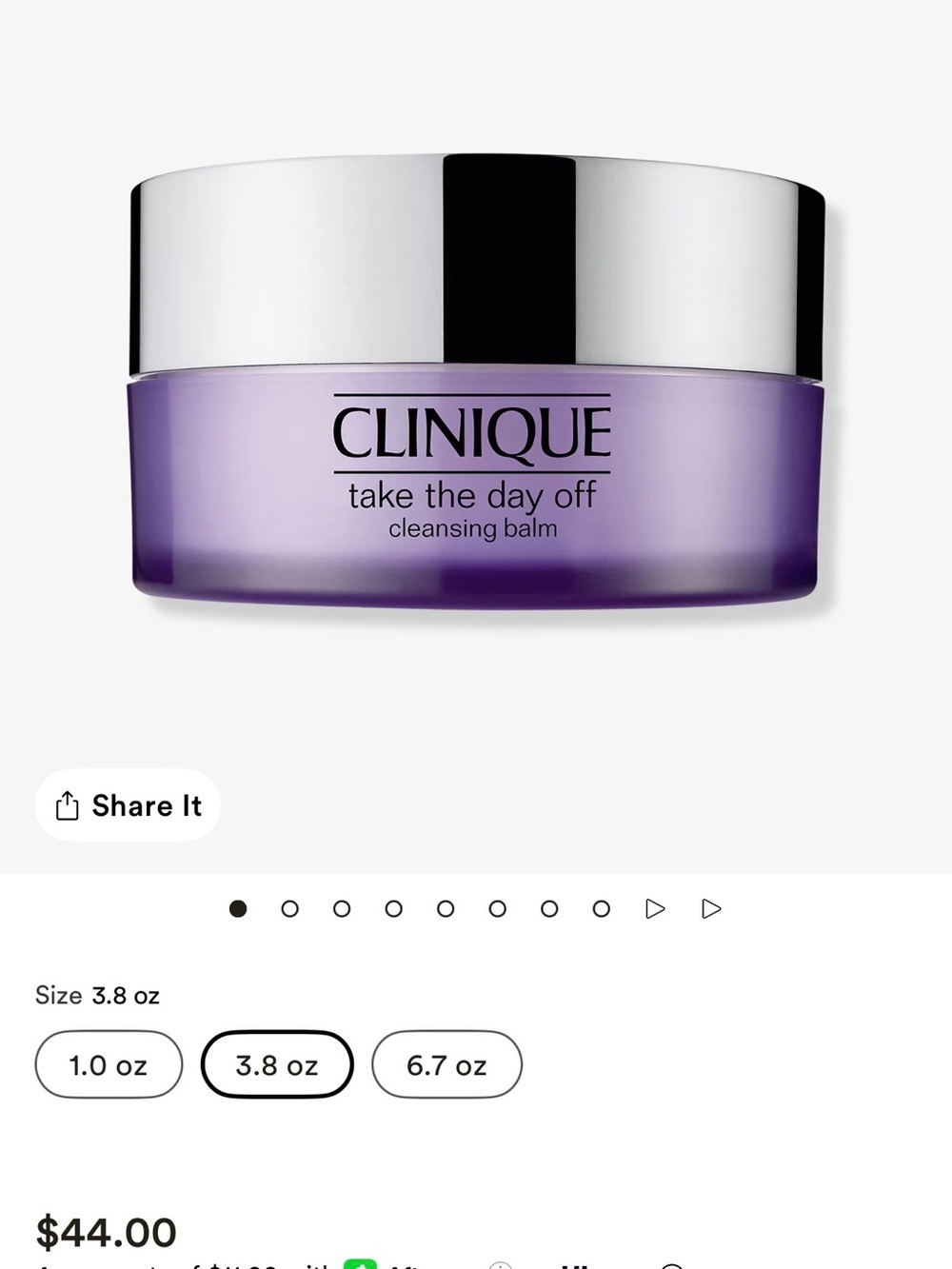 Clinique Take The Day Off Cleansing Balm - Silver and Purple 3.8 oz